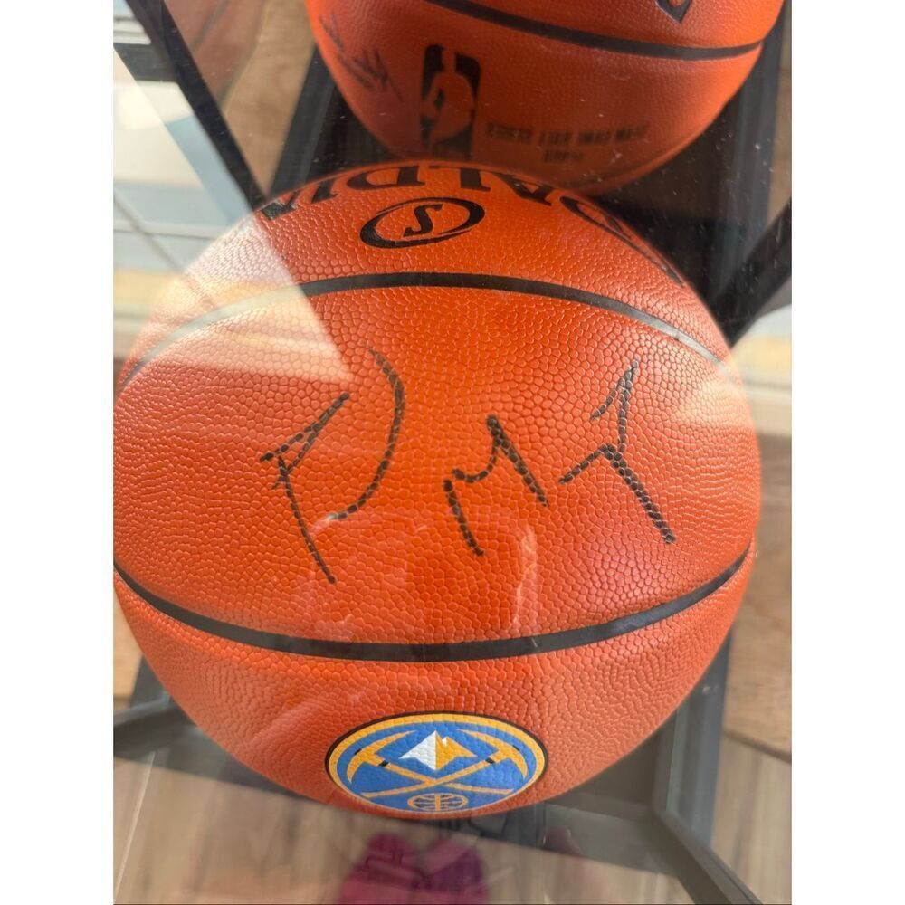 PAUL MILLSAP AUTOGRAPHED FULL SIZED BASKETBALL (DENVER NUGGETS) W/ DISPLAY CASE - Picture 8 of 11